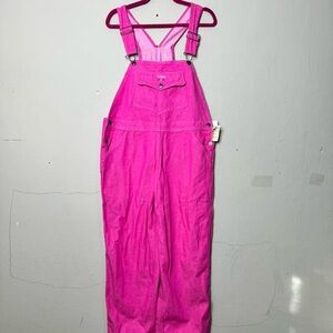 Vintage pink walls overalls large new with tags